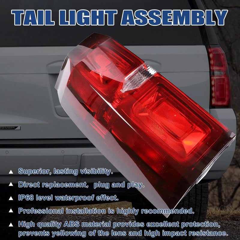 Goopool Tail Light Assembly Compatible with Chevy Tahoe Suburban 2015 2016 2017 2018 2019 2020 LED Brake Lamp Left Driver Side # 84467058 GM2800264 - Image 3
